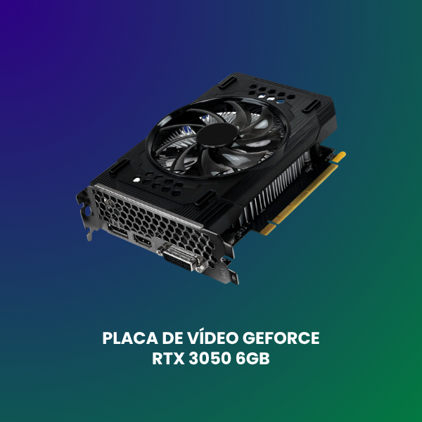 gpu vga geforce rtx 3050 6gb placa de vídeo